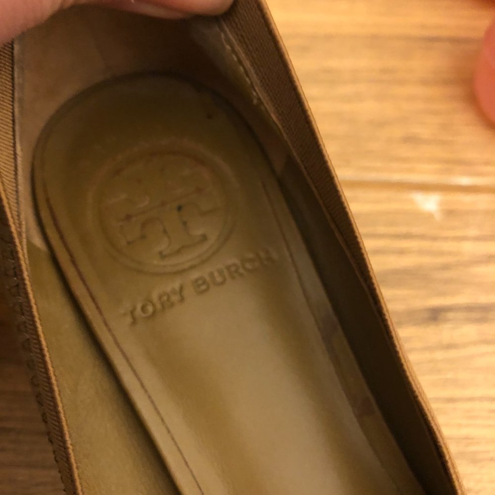 Tory Burch Caroline Wedge heeled slip on leather, 7 - Picture 12 of 14